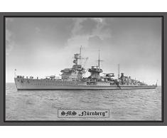 Schatzmix SMS Nürnberg kriegschiff Boot Metal Sign deko Sign Garten Blech