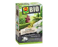 COMPO BIO Gehölz-Langzeit-Dünger mit Schafwolle für Koniferen, Hecken, Sträucher & Bäume, 5 Monate Langzeitwirkung, 2 kg