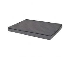 dibea DB00780 Orthopädische Hundematte 60x40 cm Hundekissen mit Memory Foam, Hundebett aus Kunstleder mit Rauten-Lasersteppung, S
