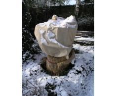 NOOR Wintervlies 1,5 x 5 m I Winterschutz Vlieshaube I Frostschutzhaube für Pflanzen I Winterschutz für Pflanzen Überwinterung I Frostresistenter Pflanzenvlies/Winterschutzvlies I Beige