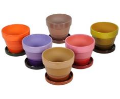 Lifetime Garden Blumentopf, mehrfarbig (6 Stück, 2 Stück)