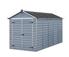 Palram Skylight Shed Gerätehäuser, dunkel grau/anthrazit, 380 x 185.5 x 217 cm