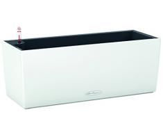 LECHUZA BALCONERA Color 50 Pflanzgefäß mit Erd-Bewässerungs-System, Weiß, 50 x 19 x 19 cm