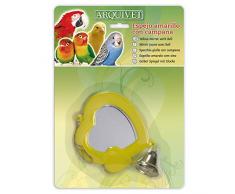 Arquivet 8435117891647 – Spiegel Gelb mit Glocke 10,5 x 9 x 1 cm
