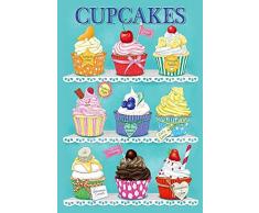 Schatzmix Cupcakes Fairy Cakes Muffins Metal Sign deko Sign Garten Blech