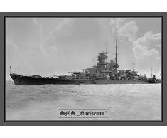 Schatzmix SMS Gneisenau kriegschiff Boot Metal Sign deko Sign Garten Blech