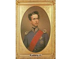 Schatzmix Ludwig II König von Bayern Junge Portrait mit Rahmen Metal Sign deko Sign Garten Blech