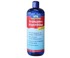 Söll 18760 Algenbekämpfung, FrühjahrsAlgenStop, gegen grünes Wasser im Gartenteich, Algenmittel für Fadenalgen, 1 x 1 L, rot
