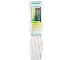 Verdemax 7549 2 x PVC 1 m erweiterbar Spalier, weiß