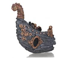 Oase biOrb Schiffswrack - Aquarium-Deko in Form eines versunkenen Schiffs, Zubehör fürs Aquarium-Becken, in Holz-Optik