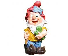 GMMH 50003-5 Sieben Zwerge Zwerg Design-5, 37 cm, Garten Gartenzwerg Figuren Dekoration