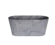 Ivyline 122484 Artstone Blumenkasten Claire, 40 x 18 x 31 cm, grau