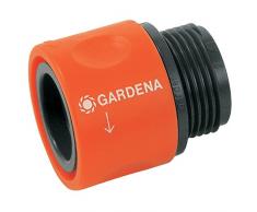 Gardena Übergangs-Schlauchstück: Anschlussteil als Übergang von einer Schlauchverschraubung zum Gardena Hahnverbinder, für 26.5 mm (G3/4) Gewinde, z. B. Waschmaschinen, verpackt (2917-20)
