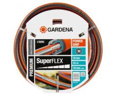 GARDENA Premium SuperFLEX Schlauch 19 mm (3/4), 25 m: Gartenschlauch mit Power-Grip-Profil, 35 bar Berstdruck, hochflexibel, formstabil, UV-beständig (18113-20)