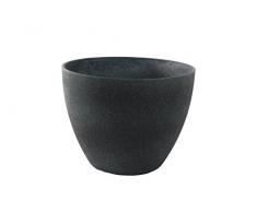 TS Pflanzgefäß, Cera-Mix Pflanzkübel Nova, frostbeständig und leichtgewichtig, blackwash, 29x29x22 cm, 136491