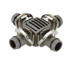 GARDENA Micro-Drip-System Kreuzstück 13 mm (1/2): Praktischer Rohrverbinder zur Abzweigung des Verlegerohrs (Art.-Nr. 1346, 1347) (8339-20) 2 Stück