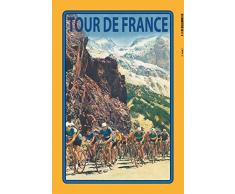 Schatzmix Tour de France Fahrrad rennen Metal Sign deko Schild Blech Garten