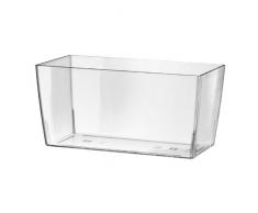 HERSTERA 10447030 Blumentopf Coimbra, Transparent, 30 x 30 x 14 cm