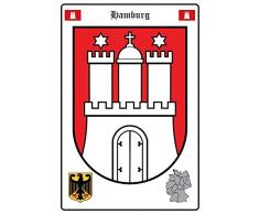 Schatzmix Hamburg Wappen Metal Sign deko Sign Garten Blech