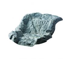 Heissner 80 x 58 x 31 cm Wasserfall Wasser natürlich Shell – Stein grau