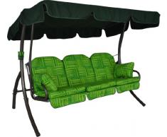 Angerer Ibiza Hollywoodschaukel Modena, Grün, 3-Sitzer