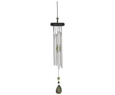 Woodstock Windspiel Chakra Chime, Silber, 46,9 cm