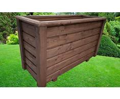 SchwibboLa Pflanzkasten Hochwertiger ClassiV lasiert Außenmaße 110 x 60 x 40 cm Blumenkasten Hochbeet Pflanztrog Nr. PK-900-A44, Holz