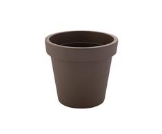 greemotion Blumentopf Anna, Kunststoff-Pflanzkübel in Taupe, Ø ca. 35 cm