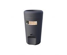 Elho Green Basics Regentonne - Regentonne - Lebhaft Schwarz - Draußen - 200 Liter