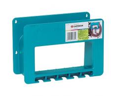 Gardena System-Schlauchboy: Gartenschlauch-Halterung für die Wand, platzsparende Aufbewahrung für Gartenschlauch, mit Halterungen für Spritzen, Brausen und anderen Gardena Systemteilen (238-20)