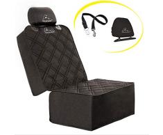 Meadowlark® Auto Vordersitzbezug für Hunde. wasserdichte Hundedecke Auto Vordersitz. Universeller Komplettschutz, Autositzbezug für Haustiere, langlebig, rutschfest, Gratis: Gurt & Kopfstützenbezug