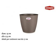 Stefanplast Blumentopf Natural 19 x 17,5 cm in apfelgrün