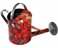 Verdemax 5952 WC 5 Liter Erdbeeren Design Zink Gießkanne