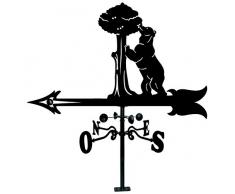 Arthifor Sonnensegel mit Silhouette von Bär und Madroño, schwarz matt