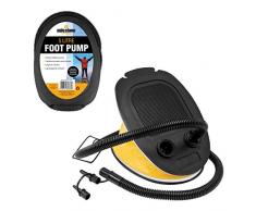 Milestone Camping 85830 Tragbare Luftpumpe Blasebalg Fußpumpe Ballons Schwimmreifen aufblasbar aufblasen aufpumpen, Gelb, 5 Liter