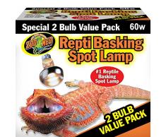 Zoomed SL2-60e Repti Basking Spot Lampe Value Pack, 2 x 60 W
