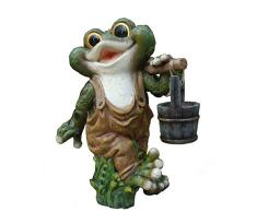 Design 2 Frosch 40 cm Hoch Deko Garten Gartenzwerg Figuren Dekoration