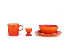LE CREUSET Frühstücks-Set Poterie Geschirr 4tlg. spülmaschinenfest