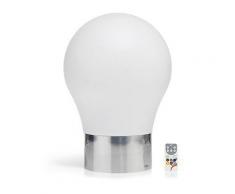 LECO Gartenleuchte Glühbirne LED-Beleuchtung inkl. Edelstahlfuß