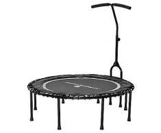 FLEXI-SPORTS Fitness-Trampolin Ø 115cm inkl. Haltestange & neuer Workout-DVD