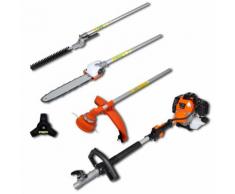 vidaXL 4in1 2,2 kW Multitool Heckenschere Motorsense Kettensäge Rasentrimmer