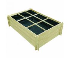 vidaXL Hochbeet Pflanzkasten Pflanzbeet aus imprägniertem Holz 150x100x40cm