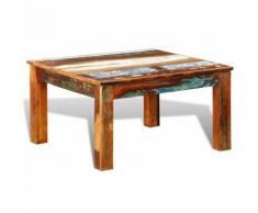 vidaXL Antik Teak Truhe Couchtisch Beistelltisch Quadratmeter
