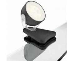 Philips myLiving LED Klemmlampe Dyna 3W Schwarz 532313016