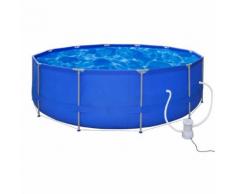 vidaXL Schwimmbad Pool Schwimmbecken 457 x 122 cm + Pumpe