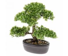 Emerald Kunstpflanze Bonsai Mini-Ficus Grün 32 cm 420002
