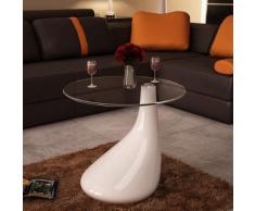 vidaXL Couchtisch LOUNGE TEAR, BEISTELLTISCH, TISCH IN WEIß GLANZ NEU