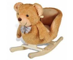vidaXL Baby Schaukeltier Schaukelpferd Schaukel Tier Teddybear Spielzeug