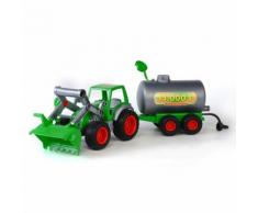 Polesie Wader Traktor mit Frontlader und Tankwagen 57x15x17 cm 1450616