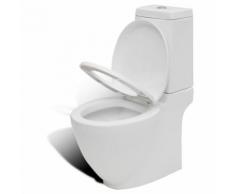 vidaXL Design Stand-Toilette/WC Keramik inkl. Soft Close WC Sitz